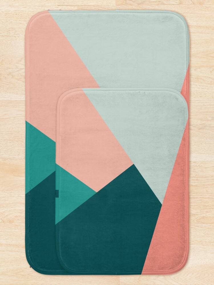 Alternate view of Elegant geometric pattern Bath Mat