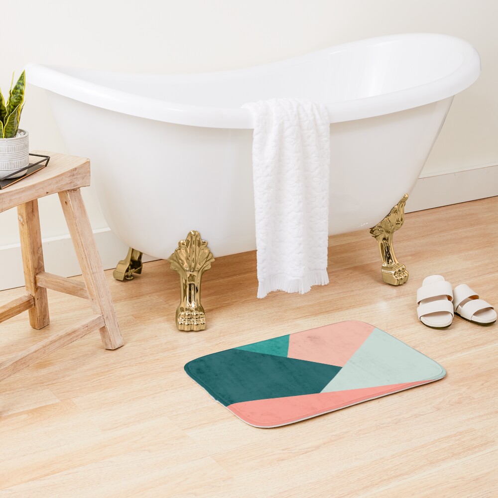 Elegant geometric pattern Bath Mat