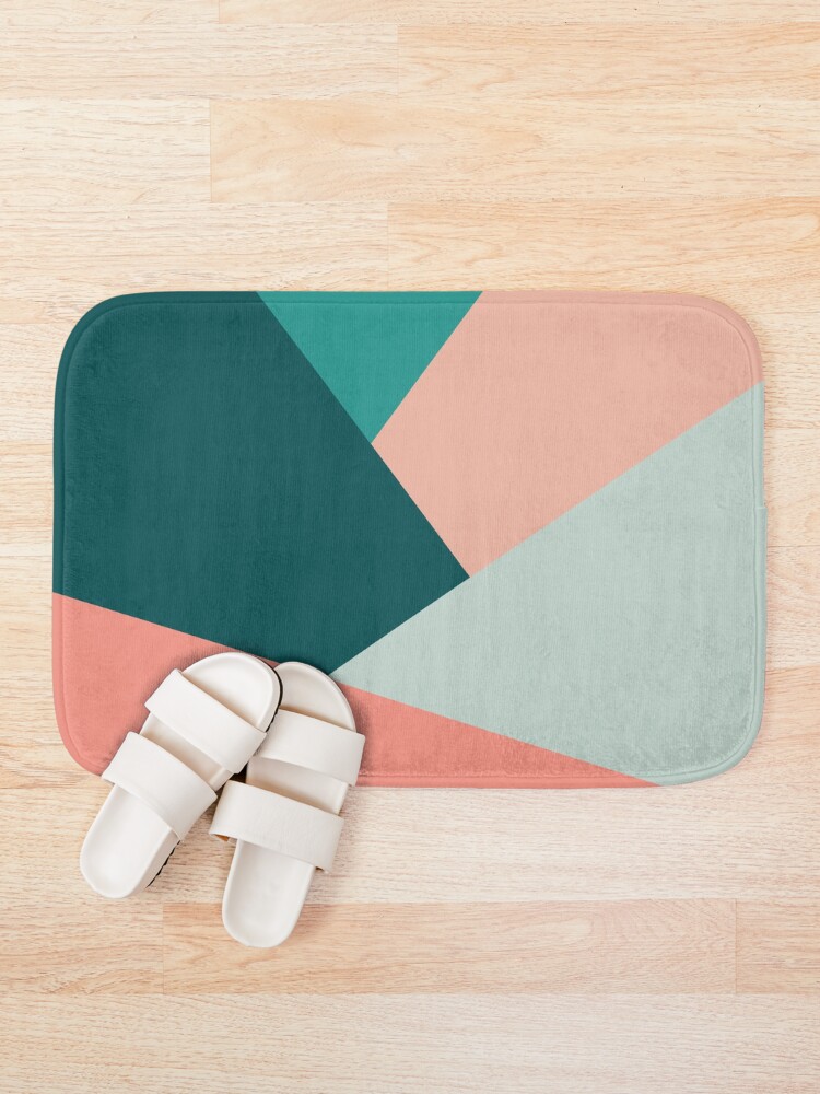Alternate view of Elegant geometric pattern Bath Mat
