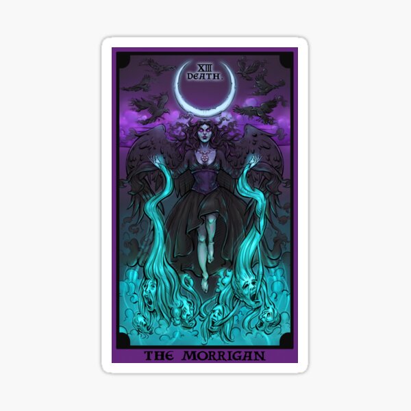 Item preview, The Morrigan Death Tarot Card designed and sold by TheGhoulishGarb.