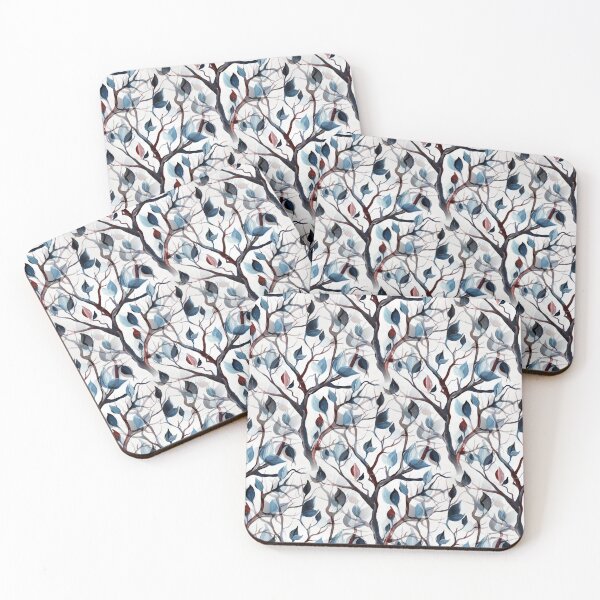 Item preview, Realm of Blue Foliage in Watercolor designed and sold by Nisuris.