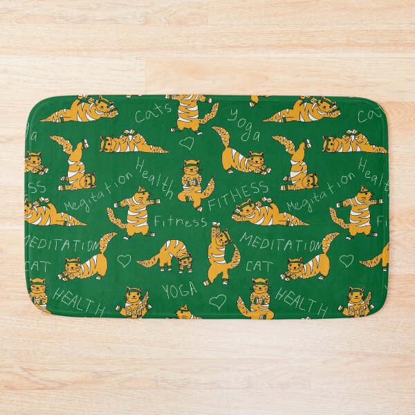 Item preview, yoga cats designed and sold by AvotArt.