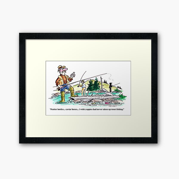 Full color cartoon Framed Art Print
