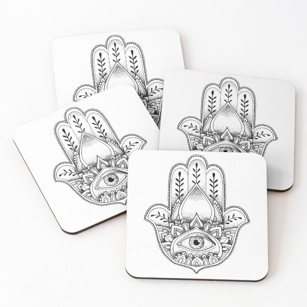 Item preview, hamsa t shirt yoga design designed and sold by cat poe.