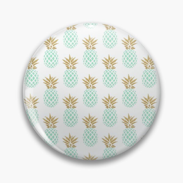 Item preview, Elegant faux gold tropical pineapple pattern designed and sold by NaughtyCat.