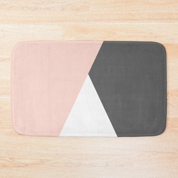 Item preview, Elegant blush pink & grey geometric triangles designed and sold by NaughtyCat.