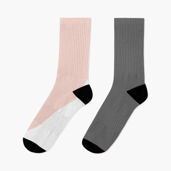 Item preview, Elegant blush pink & grey geometric triangles designed and sold by NaughtyCat.