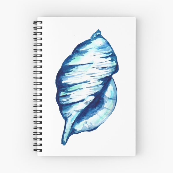 Item preview, Blue Seashell Watercolor designed and sold by Sebastian Grafmann.