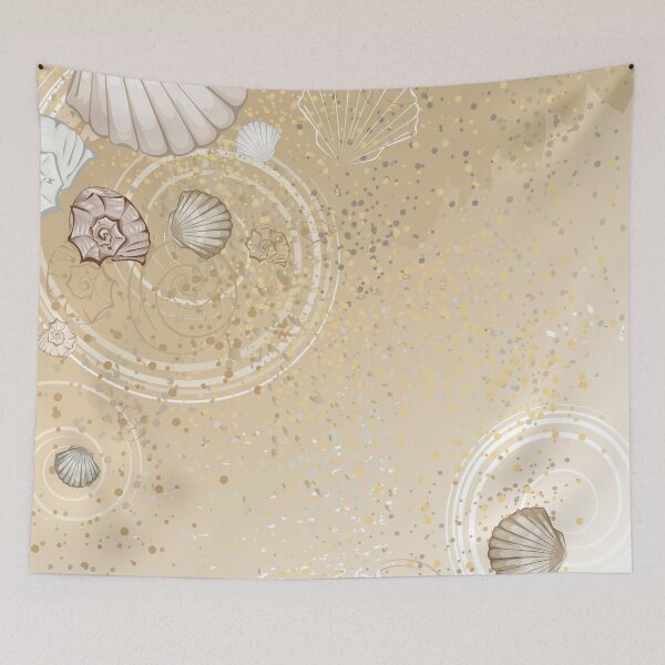 Item preview, Seashells on the Sand Background designed and sold by Blackmoon9.