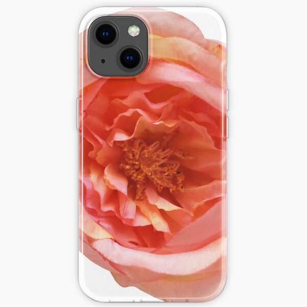 Rose Living Coral iPhone Soft Case