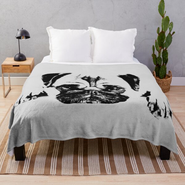 Item preview, Pug dog silhouette designed and sold by k9printart.