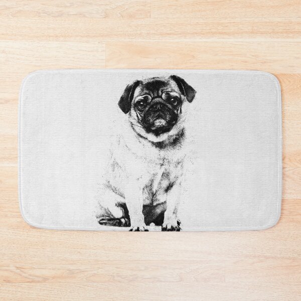 Item preview, Pug dog Sketch Digital Art designed and sold by k9printart.