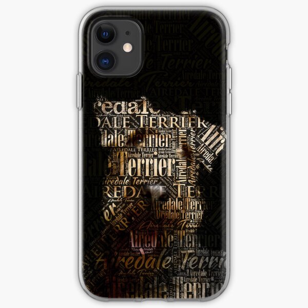 Airedale Terrier Word Art iPhone Soft Case