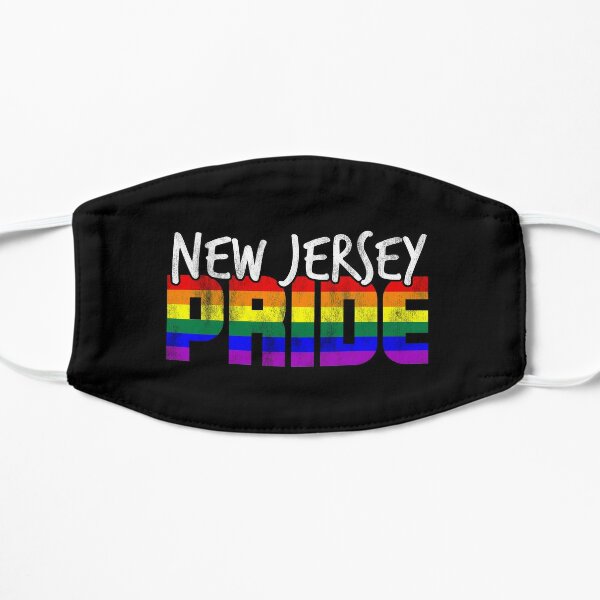New Jersey Pride LGBT Flag Flat Mask