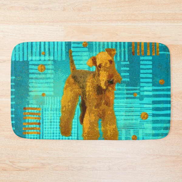 Item preview, Abstract Airedale Terriers Digital Art designed and sold by k9printart.