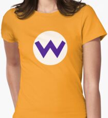 Super Mario Wario Icon Women's Fitted T-Shirt