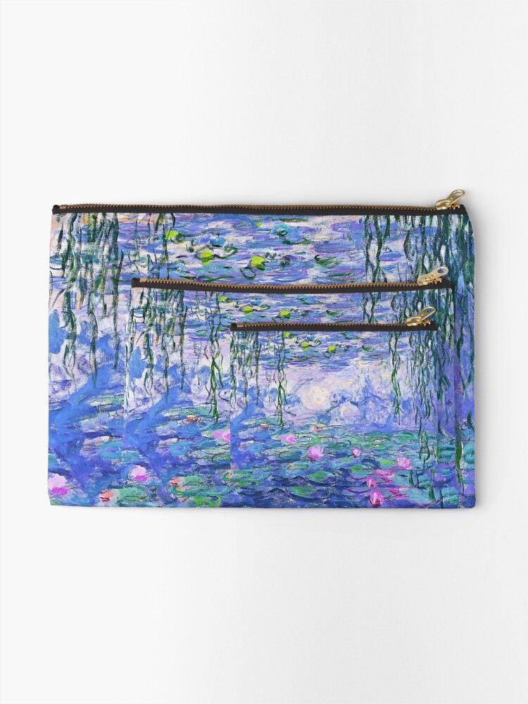 Alternate view of Claude Monet Water Lilies Zipper Pouch