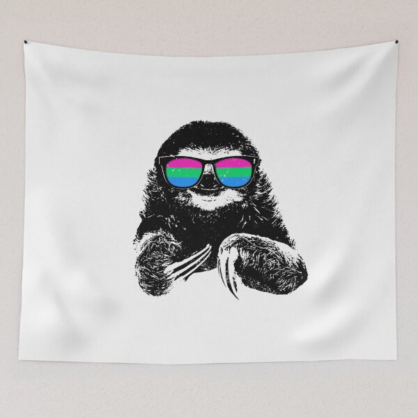 Item preview, Pride Sloth Polysexual Flag Sunglasses designed and sold by Patrick Hiller.