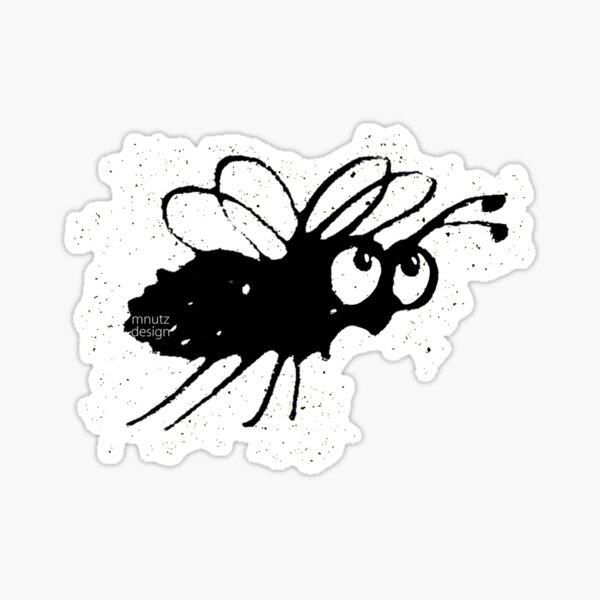 Lustige Tiere - Biene Sticker