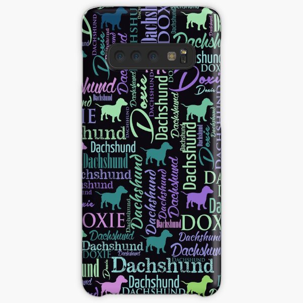 Dackel-Wort-Kunst Samsung Galaxy Leichte Hülle