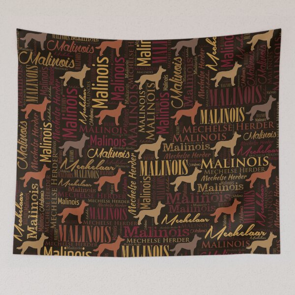 Item preview, Belgian Malinois Dog Word Art pattern designed and sold by k9printart.