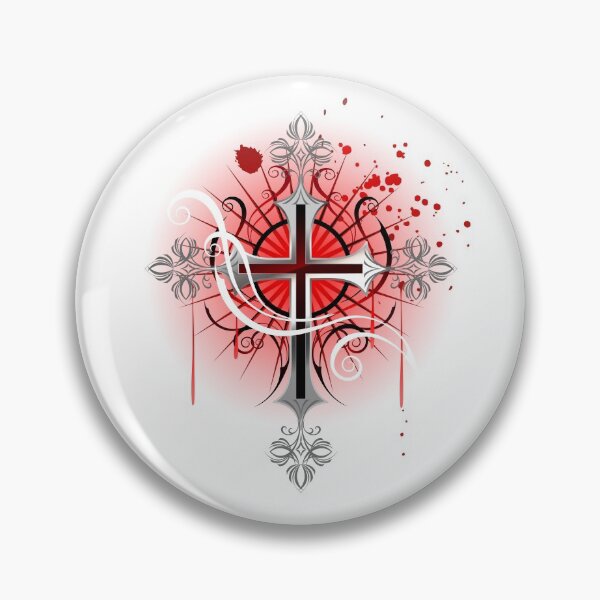 Item preview, Silver Cross on a White Background ( Golthic Cross ) designed and sold by Blackmoon9.