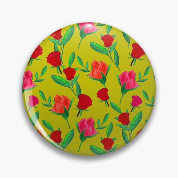 Item preview, Rosebud Print - Chartreuse designed and sold by SilverPegasus.