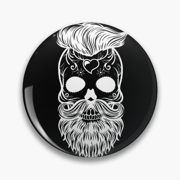 Item preview, Hipster Bearded Skull Design Gothic Beard Skeleton Gift designed and sold by TNDesignStudio.