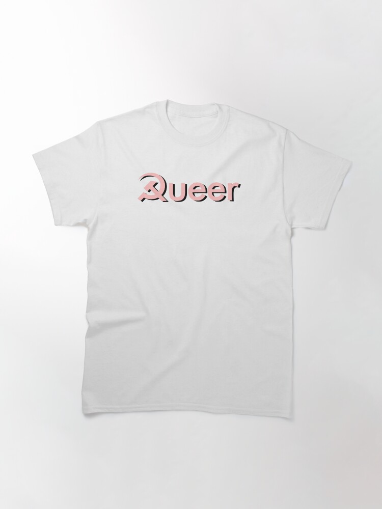 Imagen 3 de 7, Camiseta clásica con la obra Camarada Queer, diseñada y vendida por KulakPosting.