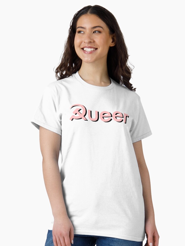 Imagen 1 de 7, Camiseta clásica con la obra Camarada Queer, diseñada y vendida por KulakPosting.