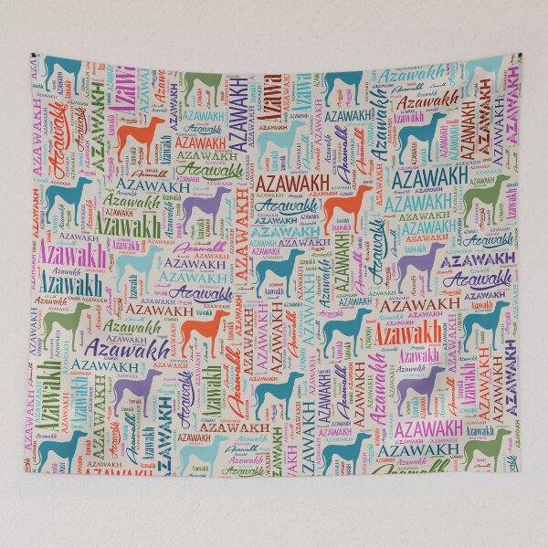 Item preview, Azawakh dog Word Art designed and sold by k9printart.
