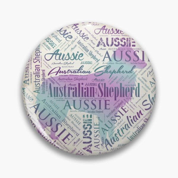 Item preview, Australian Shepherd Aussie Word Art designed and sold by k9printart.