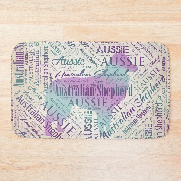 Item preview, Australian Shepherd Aussie Word Art designed and sold by k9printart.