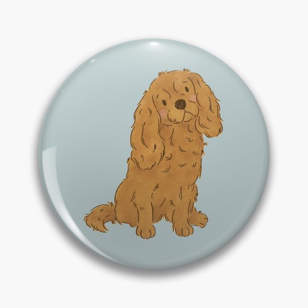 Item preview, Ruby Cavalier King Charles Spaniel Dog designed and sold by thepawster.