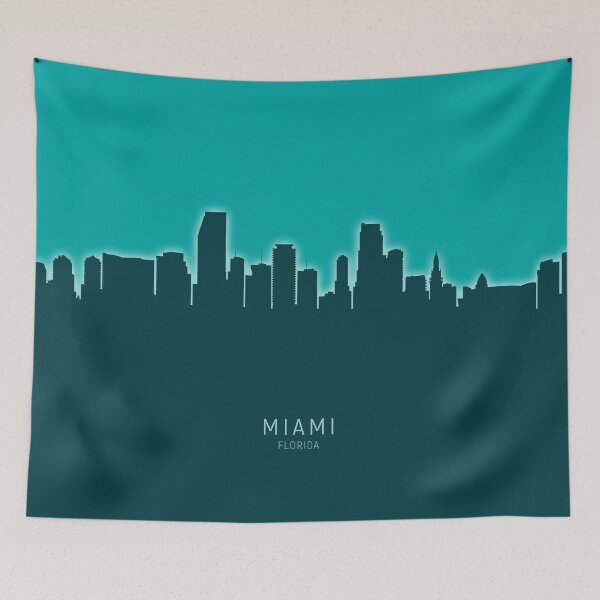 Item preview, Miami Florida Skyline designed and sold by ArtPrints.