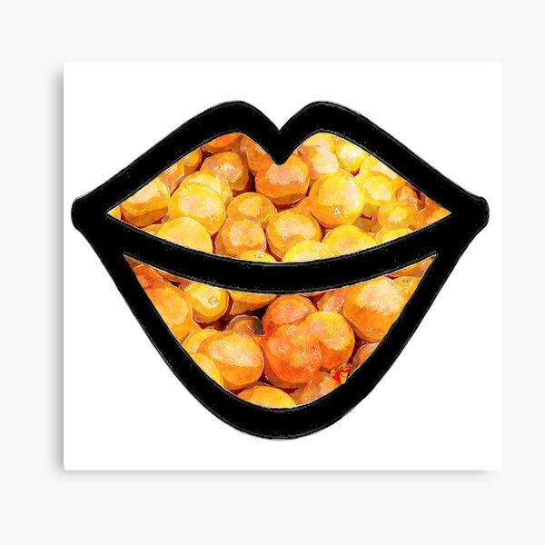 Oranges on the Lips Canvas Print