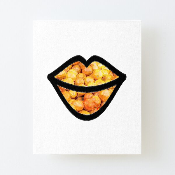 Oranges on the Lips Canvas Mounted Print