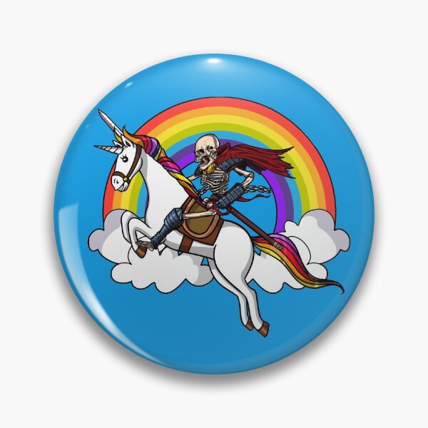 Item preview, Skeleton Riding Unicorn designed and sold by underheaven.