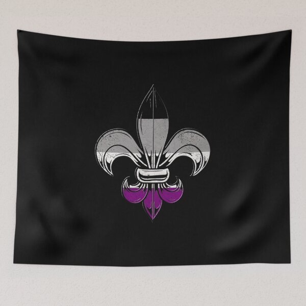 Item preview, Asexual Pride Flag Fleur de Lis T-Shirt designed and sold by Patrick Hiller.