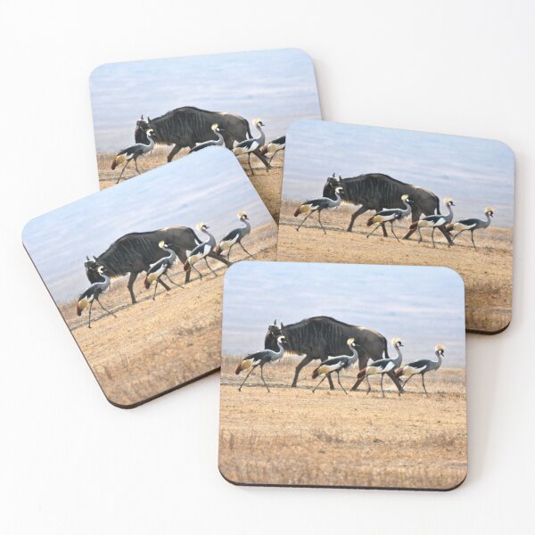Item preview, Crowned Crane and Wildebeest. designed and sold by Sheila Smith.