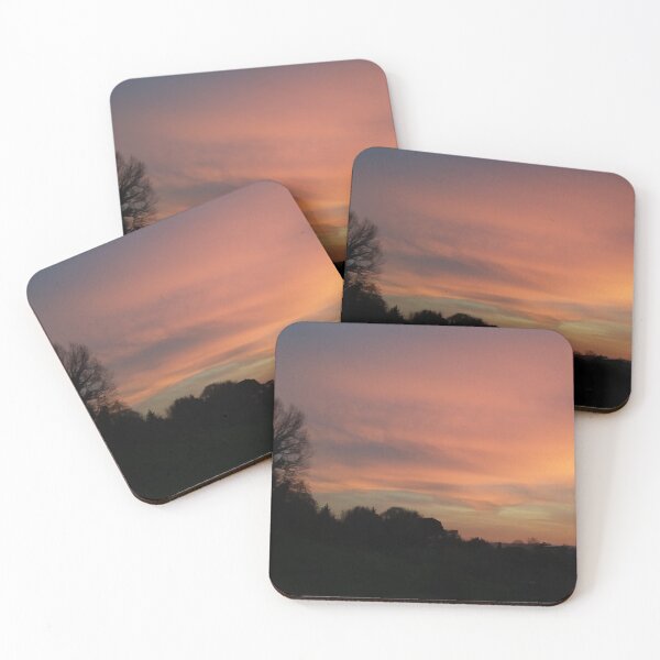 Item preview, Pink Sunset over the City designed and sold by yougotpainted.