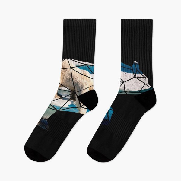 Item preview, Geometric Polar Bear in Arctic Ocean designed and sold by KA DESIGNS.