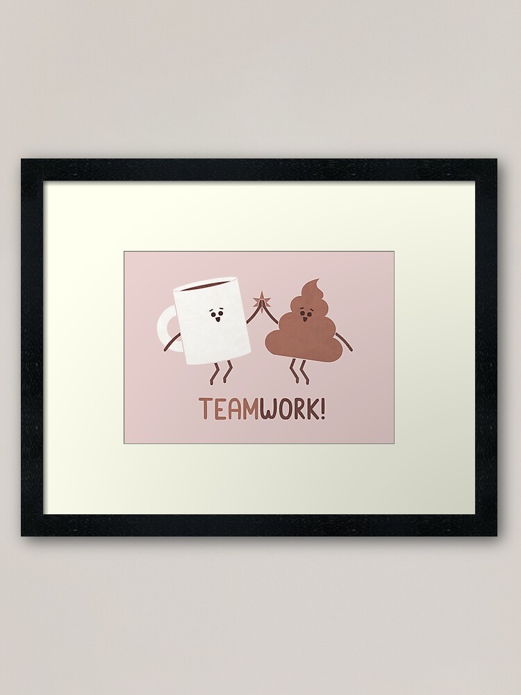 Alternate view of Teamwork Framed Art Print