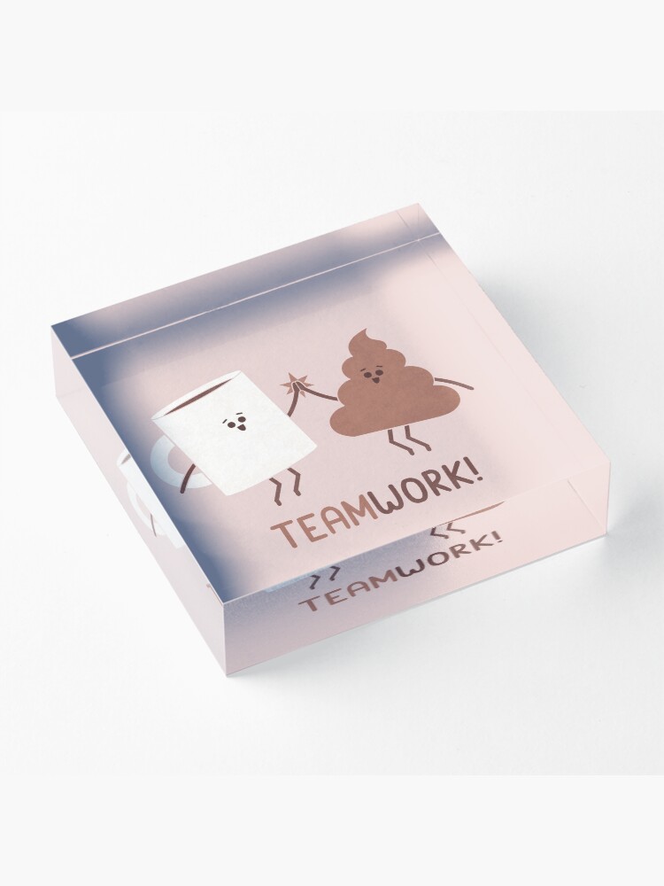 Alternate view of Teamwork Acrylic Block