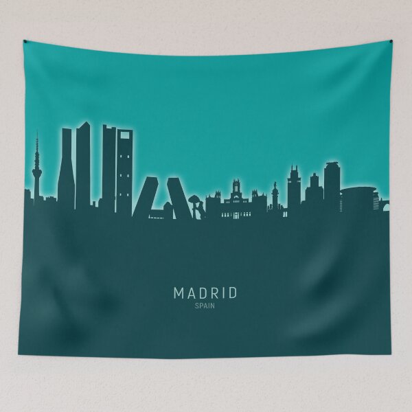Item preview, Madrid Spain Skyline designed and sold by ArtPrints.
