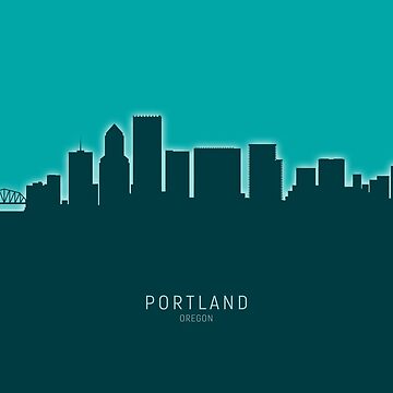 Artwork thumbnail, Portland Oregon Skyline by ArtPrints