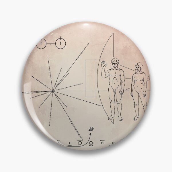 Item preview, Nasa Space Probe Pioneer Plaque Old Style designed and sold by GraphicBazaar.
