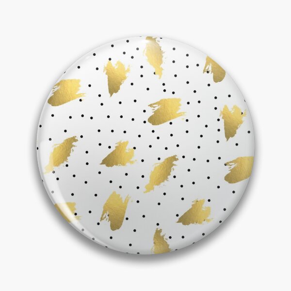 Item preview, Modern polka dots pattern and gold brushstrokes  designed and sold by NaughtyCat.