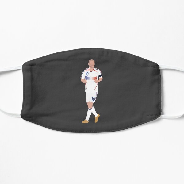 Zinedine Zidane. France, Football. Masque sans plis