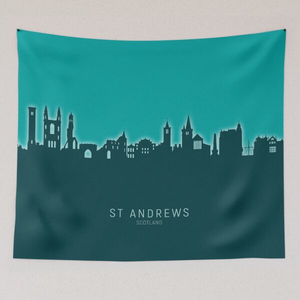 Artikelvorschau, St Andrews Scotland Skyline entworfen und verkauft von ArtPrints.